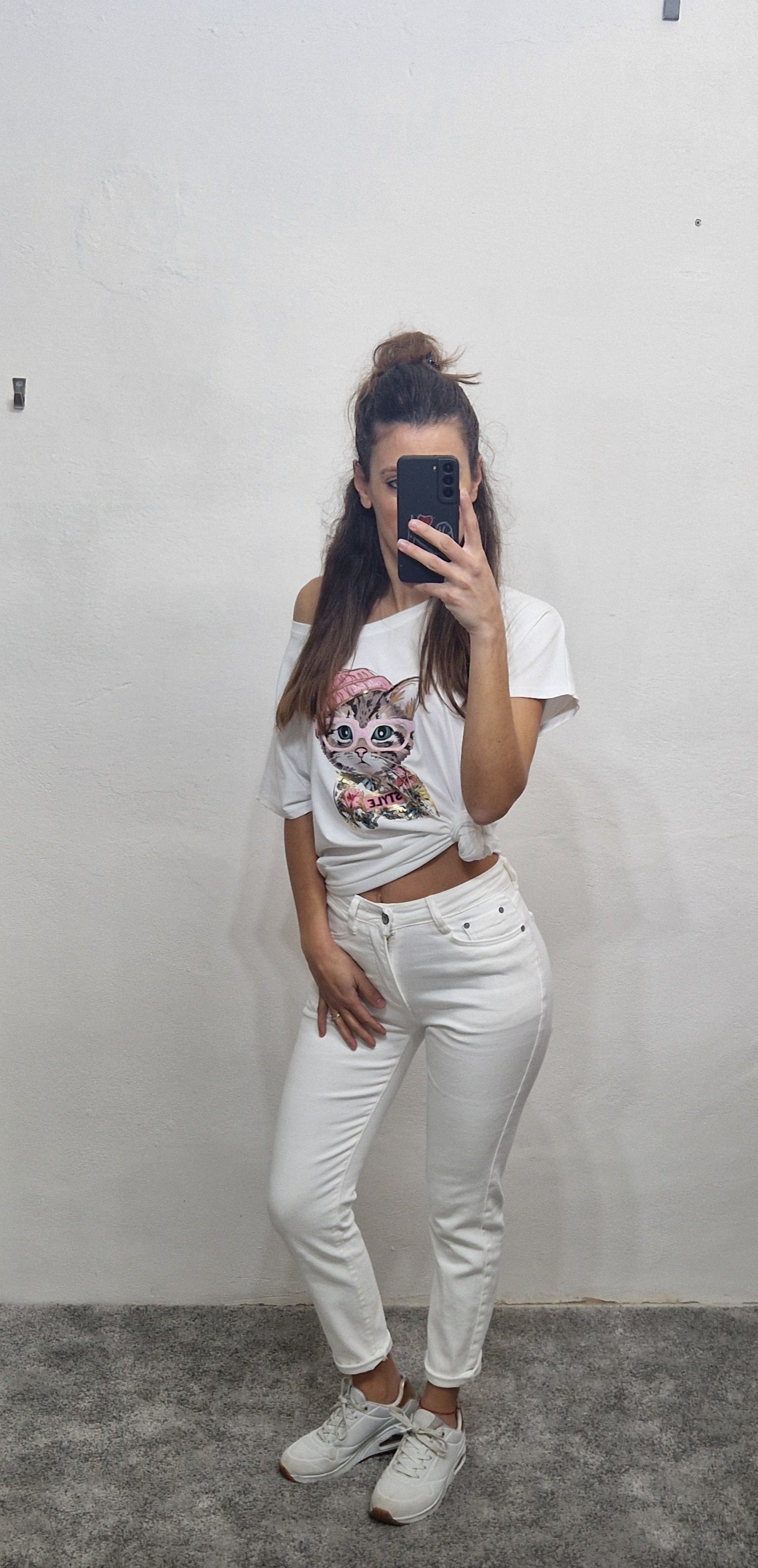 JEANS BASIC BIANCO