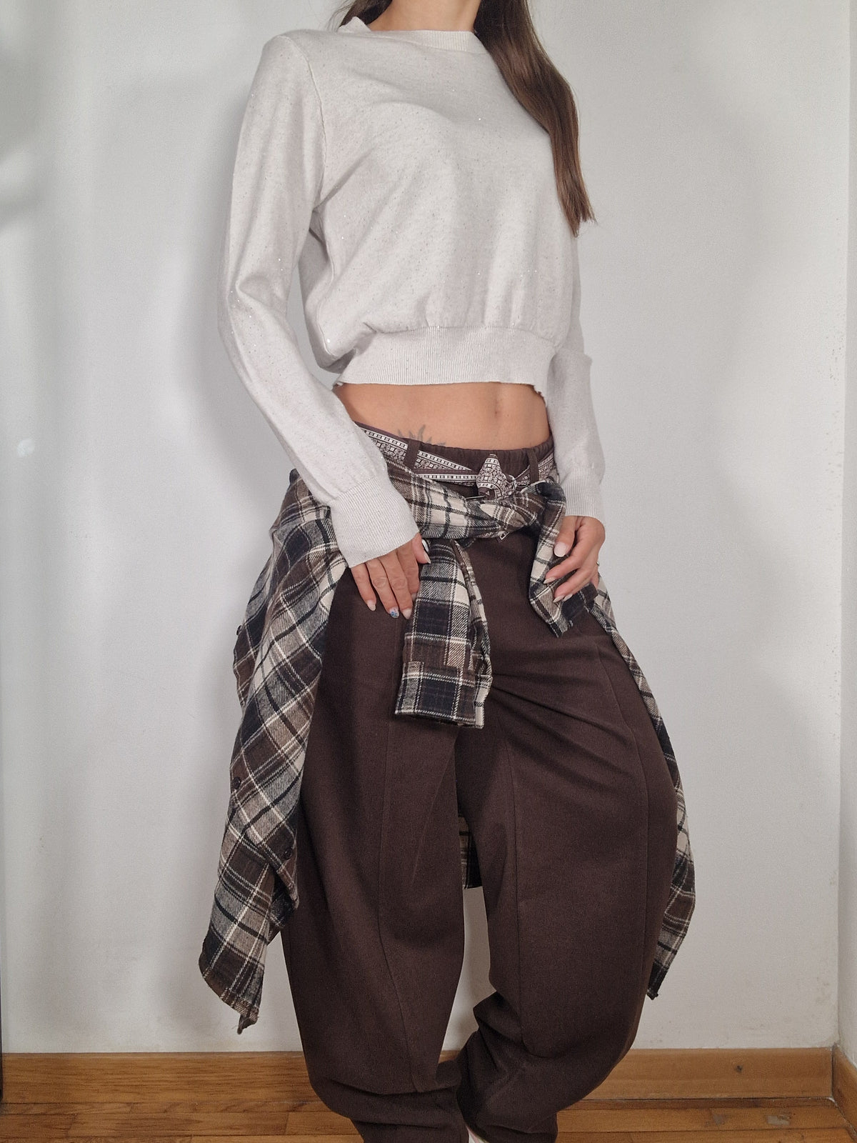 PANTALONE PANNO BAGGY