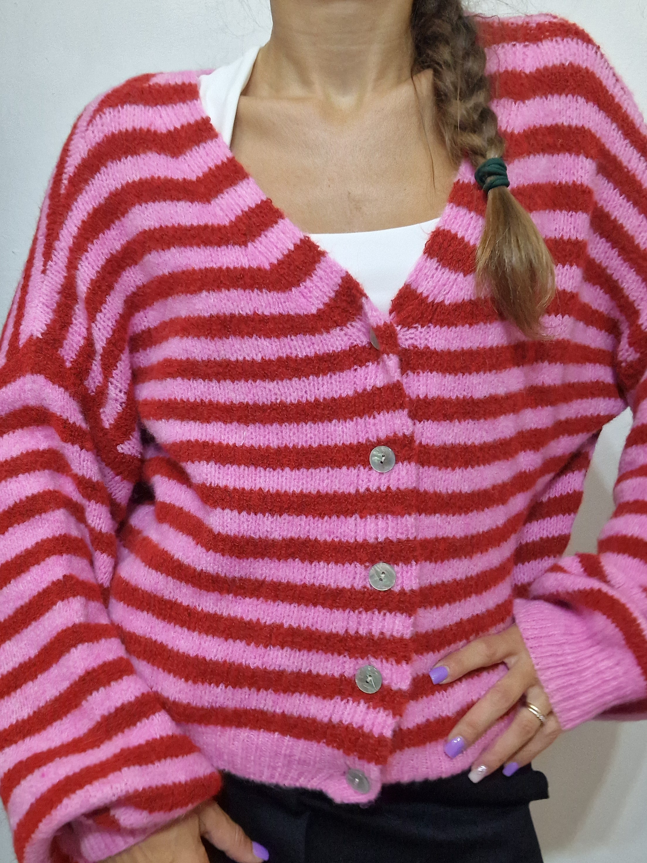 CARDIGAN RIGHE SOPHI