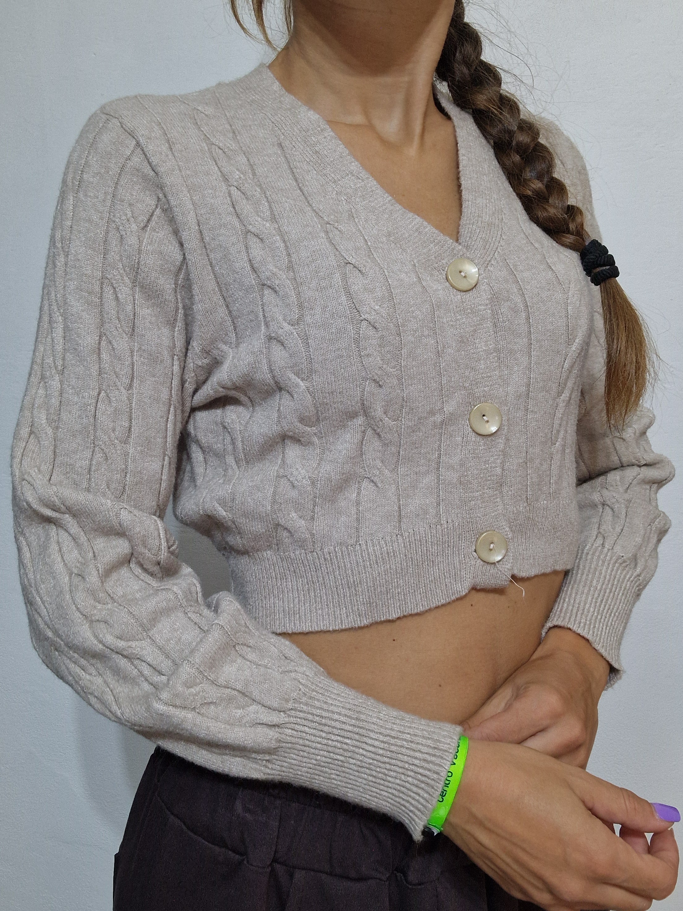 CARDIGAN TRECCE