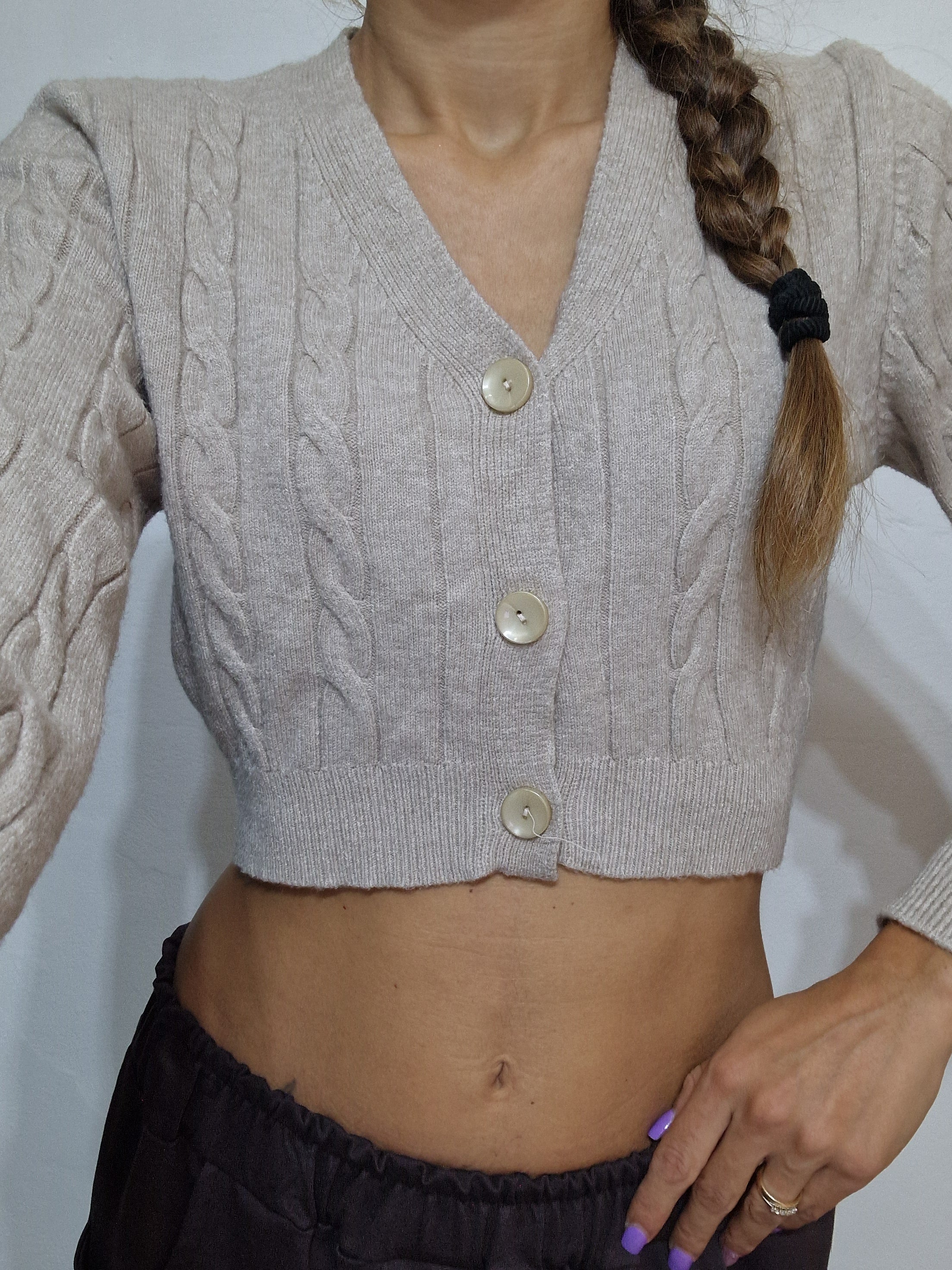 CARDIGAN TRECCE