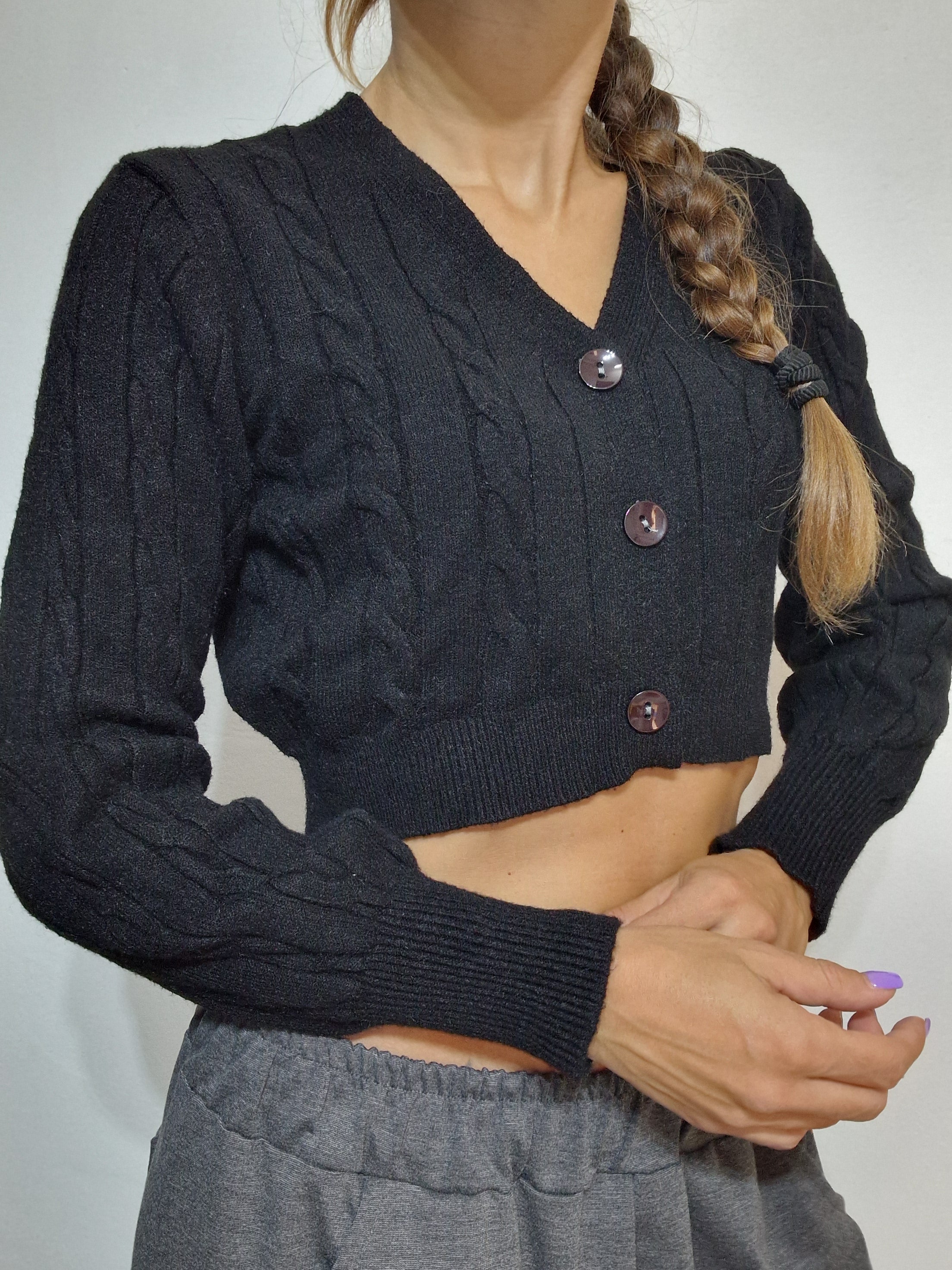 CARDIGAN TRECCE