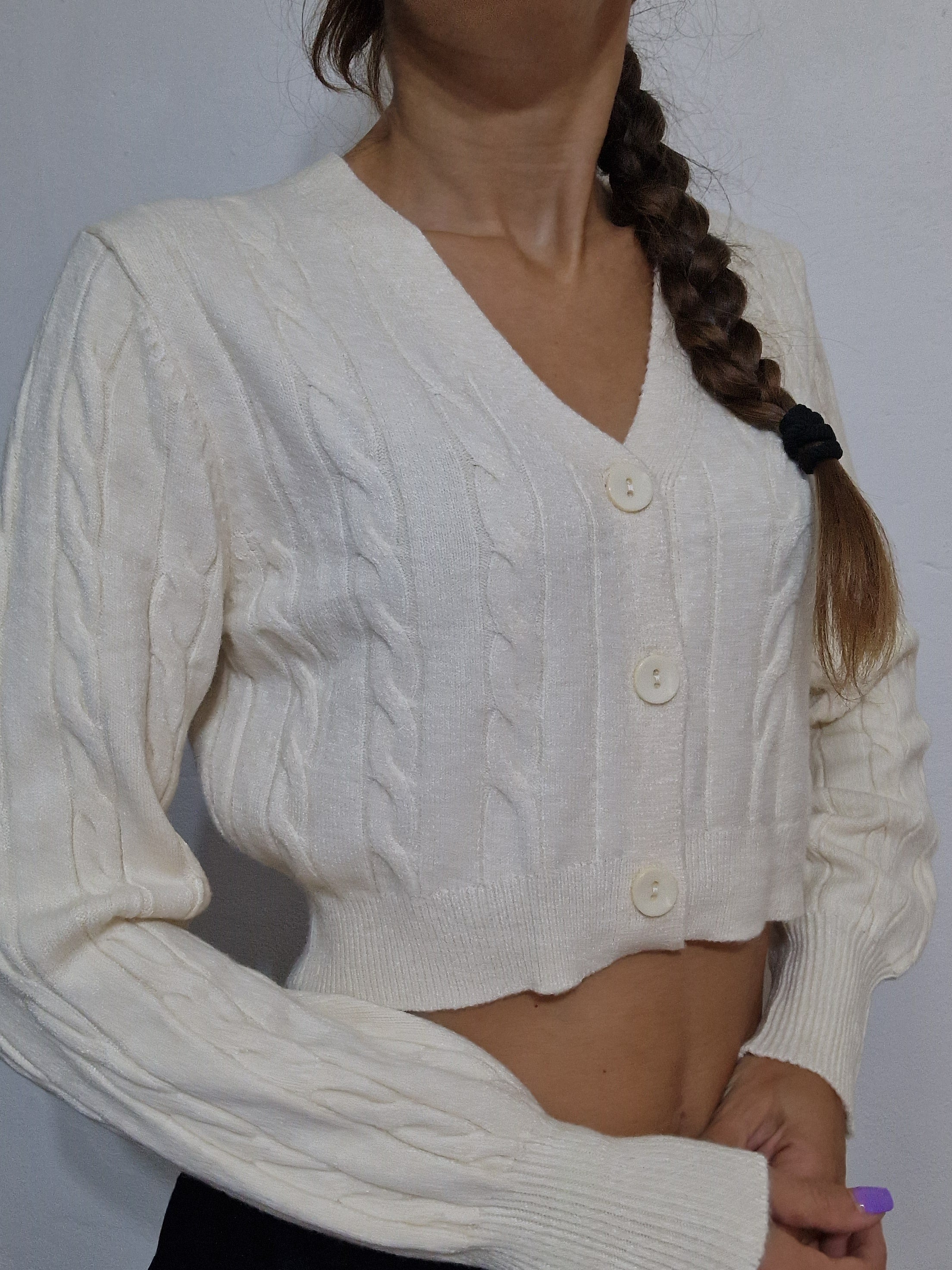 CARDIGAN TRECCE