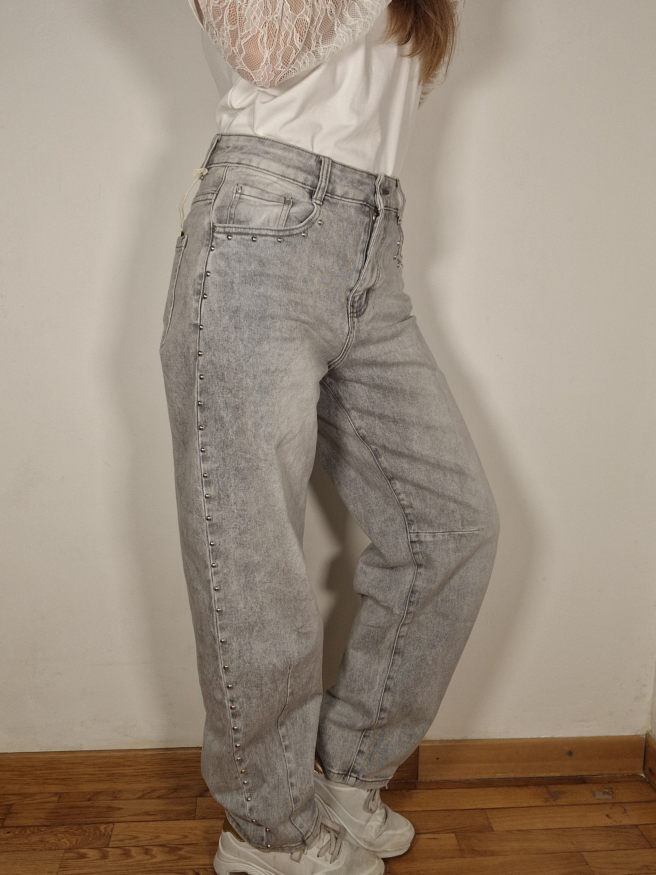 JEANS BALLOON BORCHIE