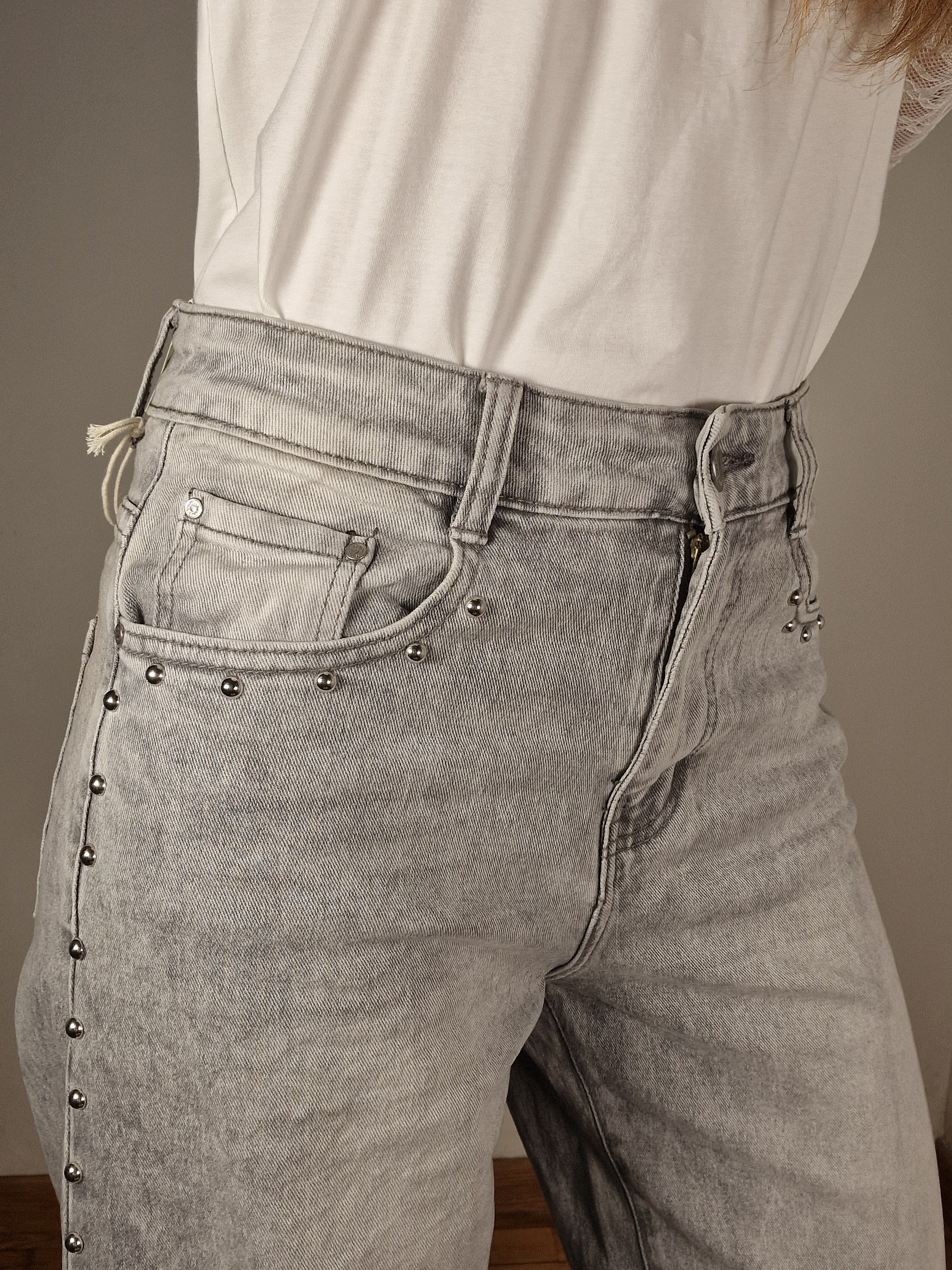 JEANS BALLOON BORCHIE