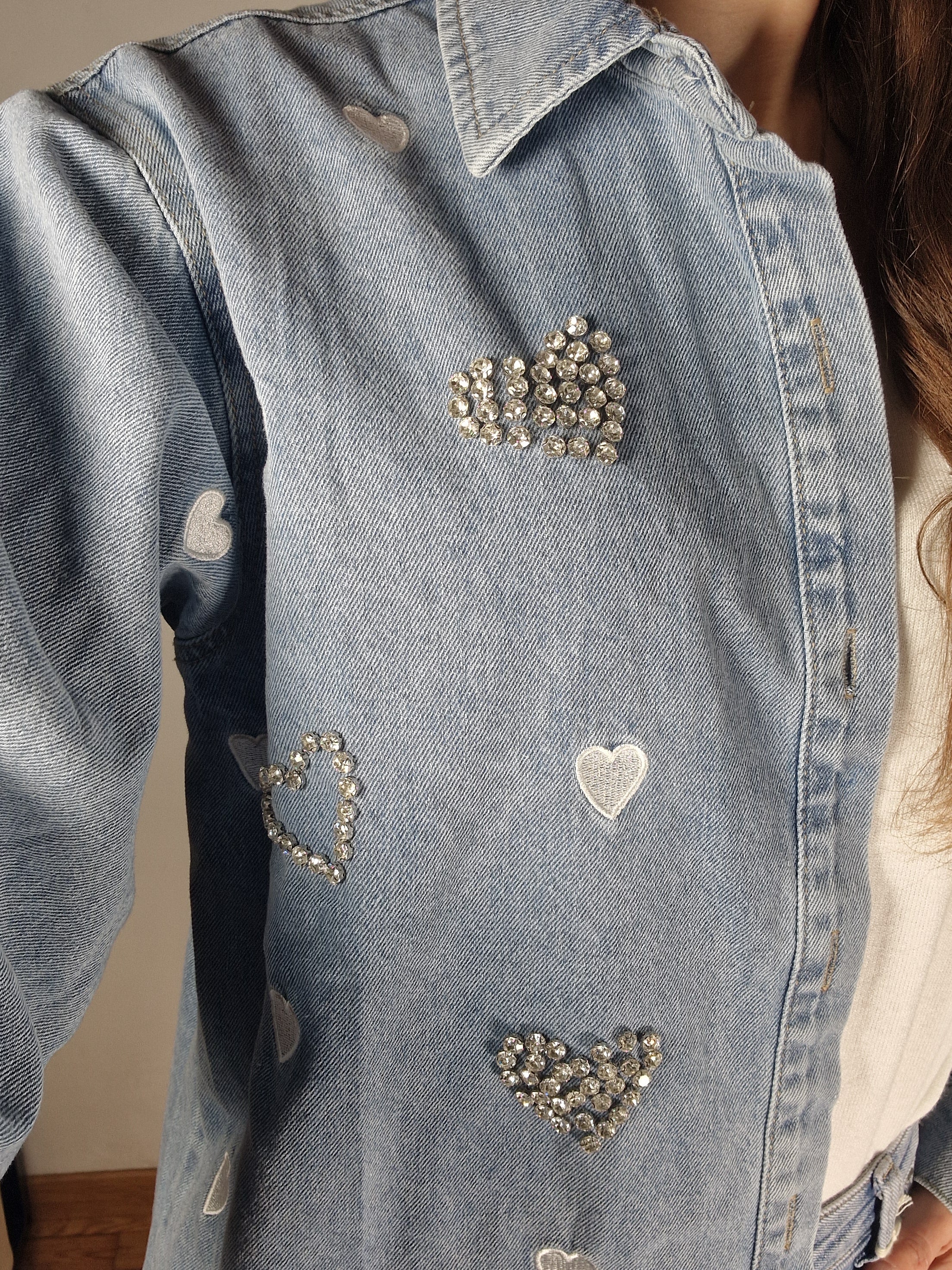 GIACCA DENIM CUORI