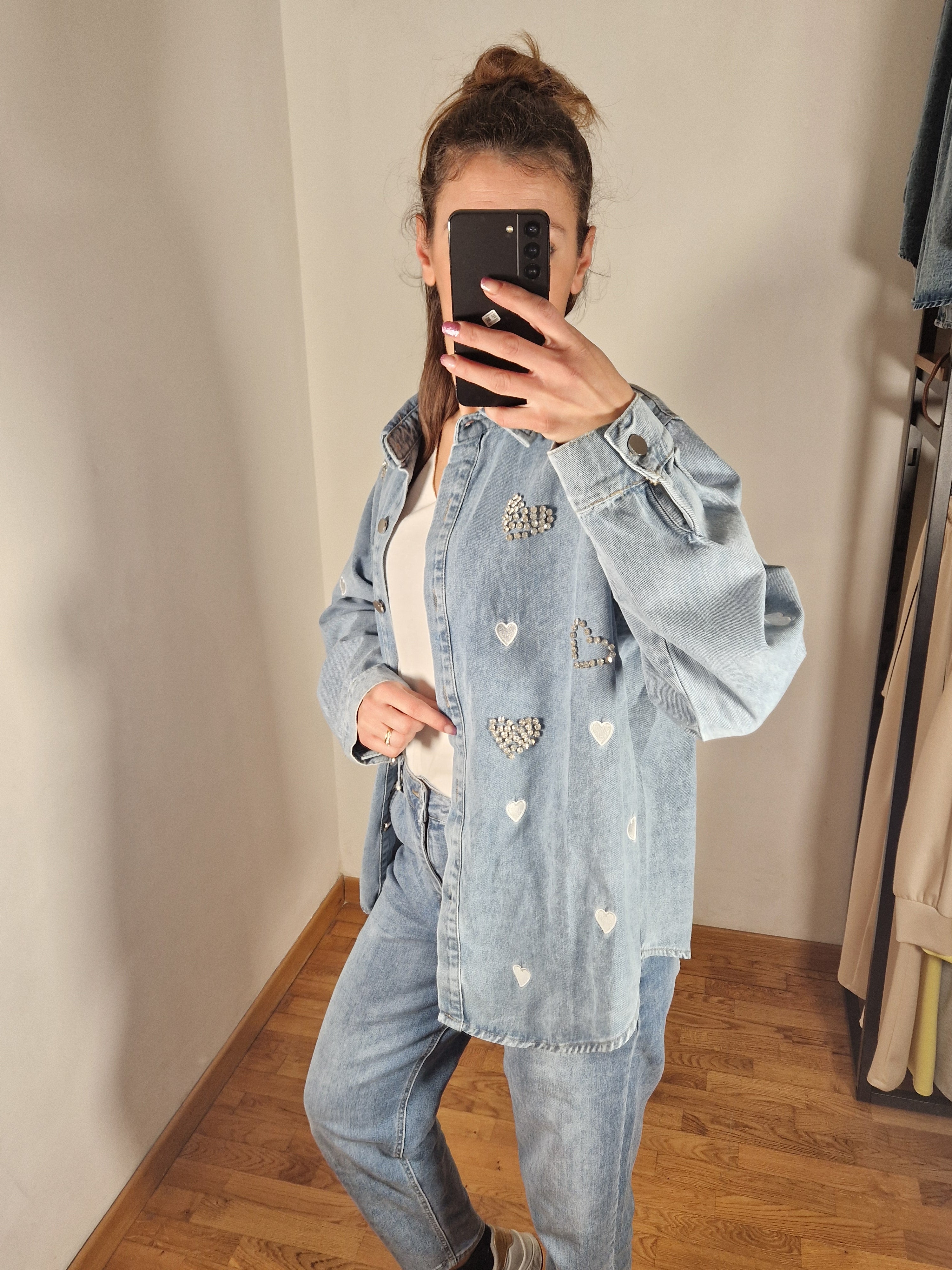 GIACCA DENIM CUORI