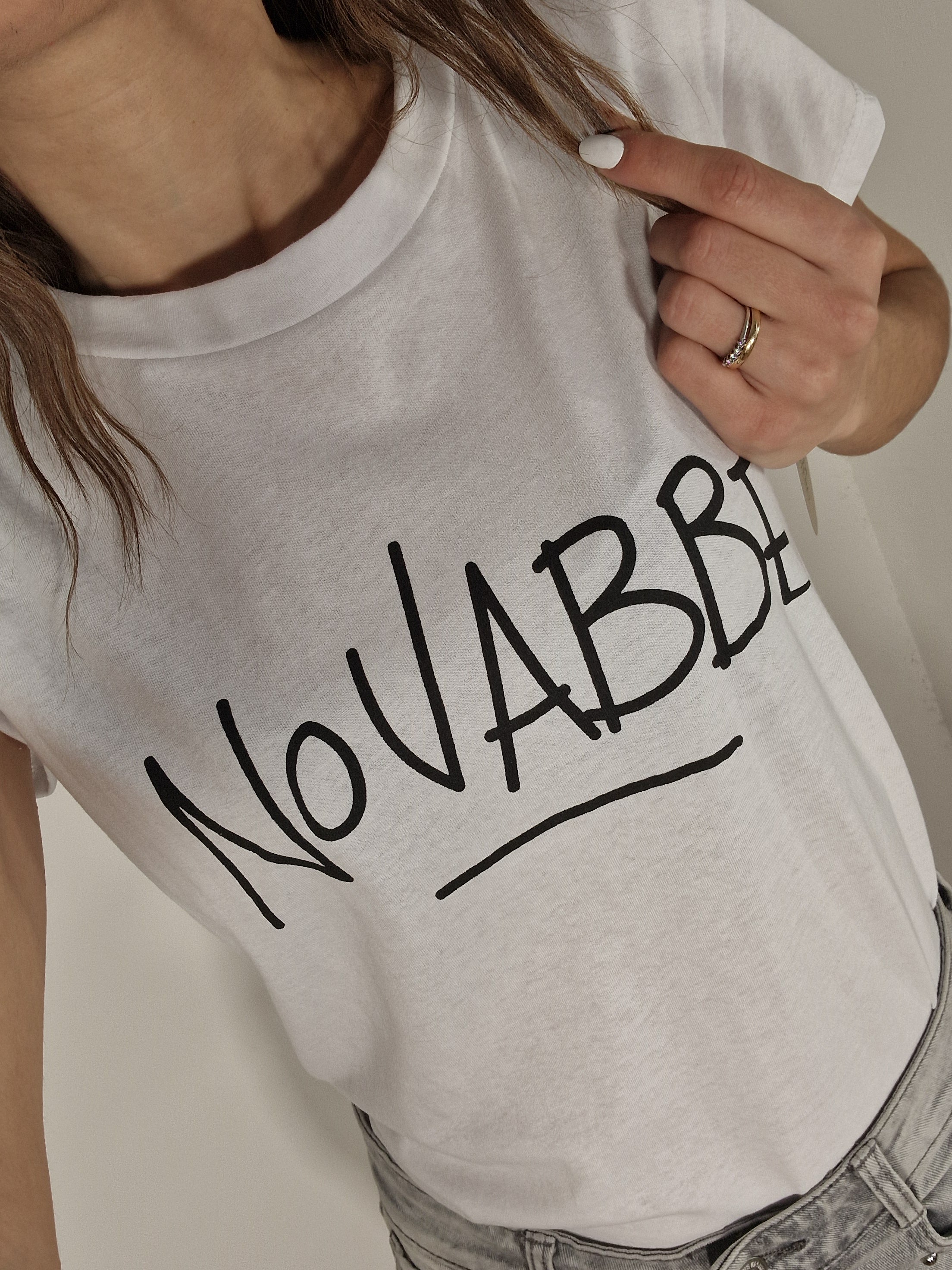 T-SHIRT "NO VABBE'"