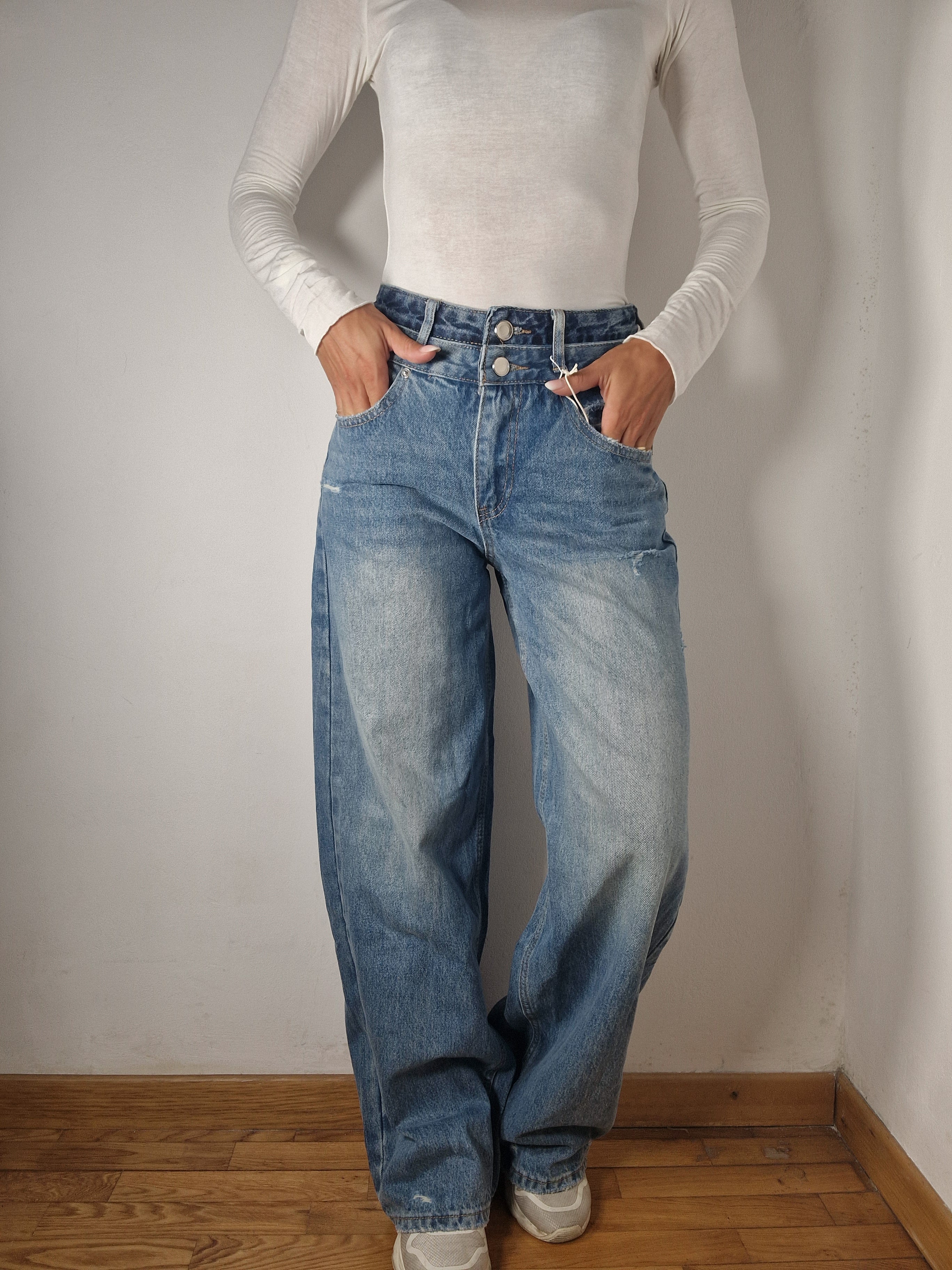 JEANS BOTTONI